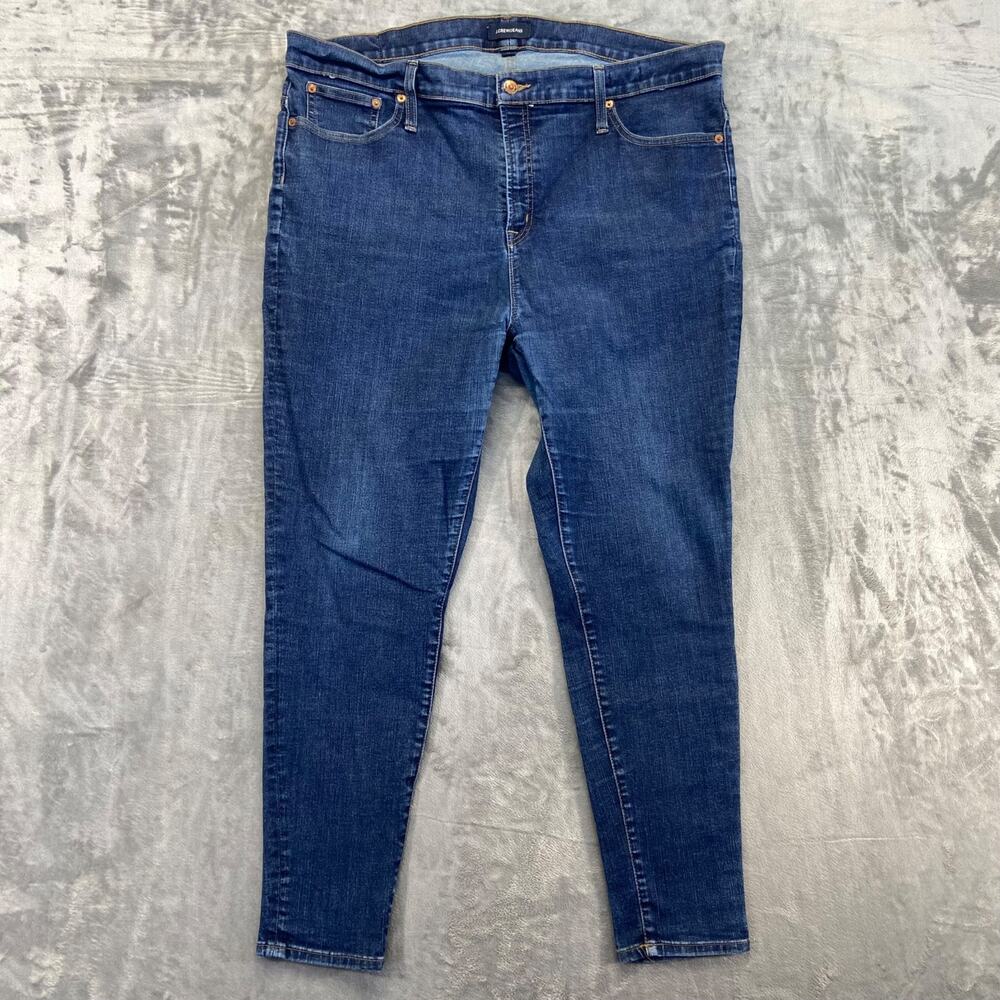 J.Crew Men's 10" High-Rise Toothpick‎ Skinny Jeans Size 35 Blue